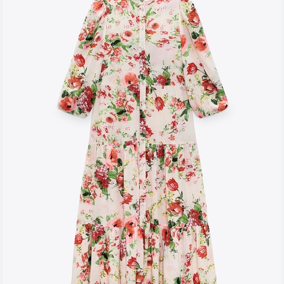 Zara Statement Floral Dress - Picture 9 of 9